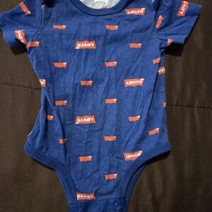 Levi's Navy and Scarlet Kids Bodysuit